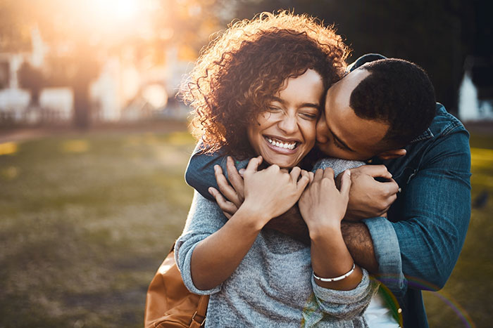 couple hugging